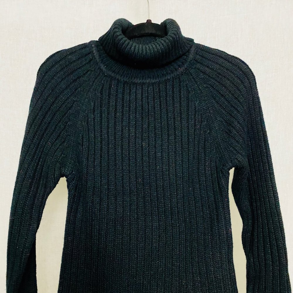Baba Nuki Women's Black Knit Turtleneck Sweater